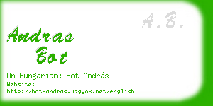 andras bot business card